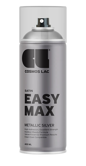 Metallic Silver spray can